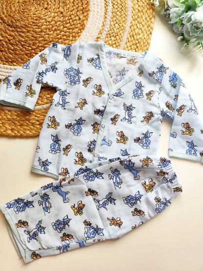Muslin Night Suits - Tom & Jerry