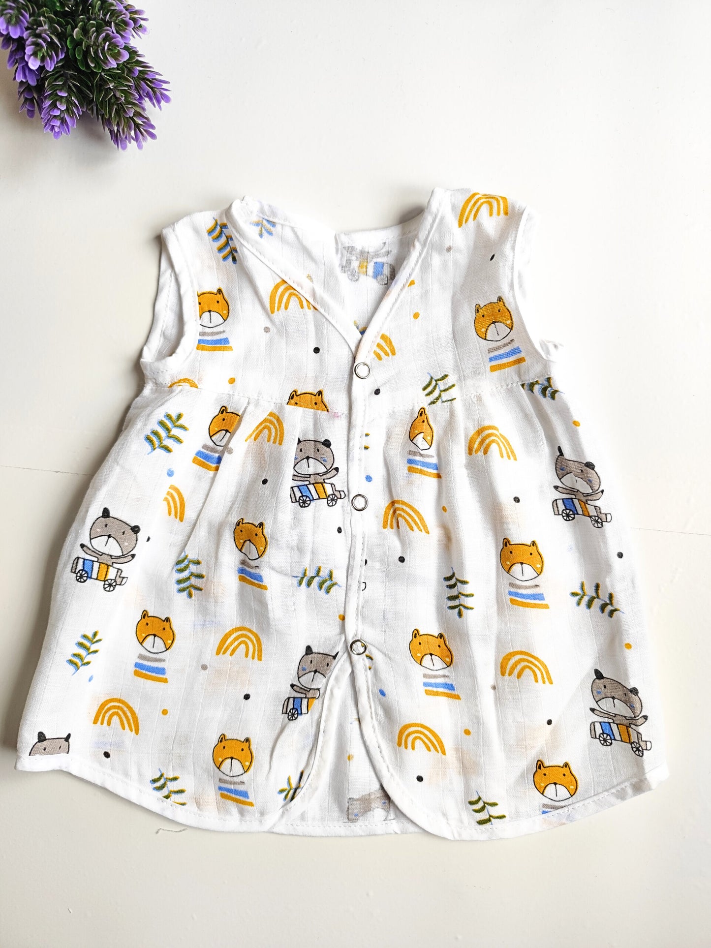 Muslin Chest Cut Frocks image 0