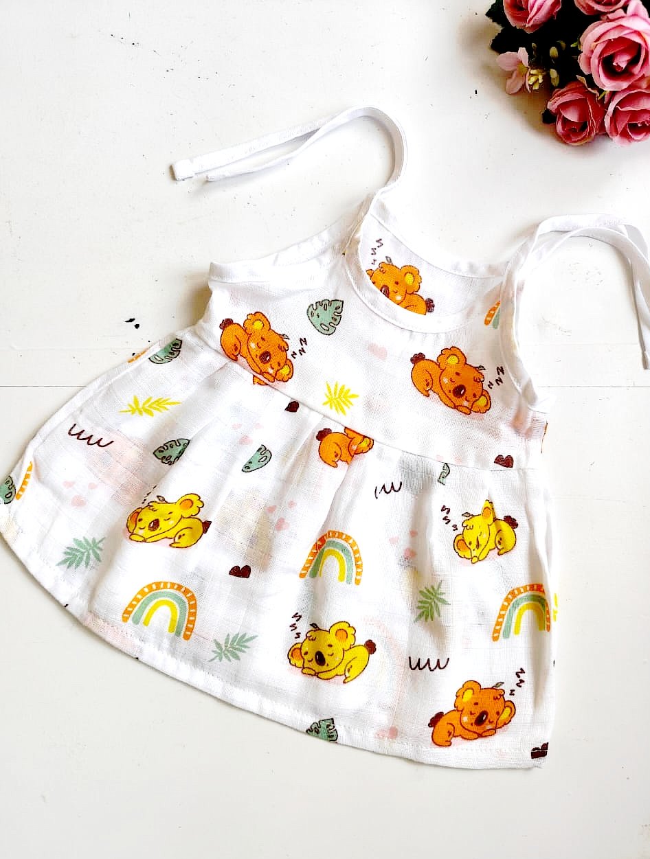 Muslin Knot Frocks (0 - 3 Months) image 0