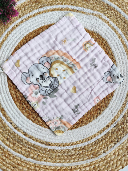 Muslin Colored Wipes - Crinkled 6 Layered - Lilac image