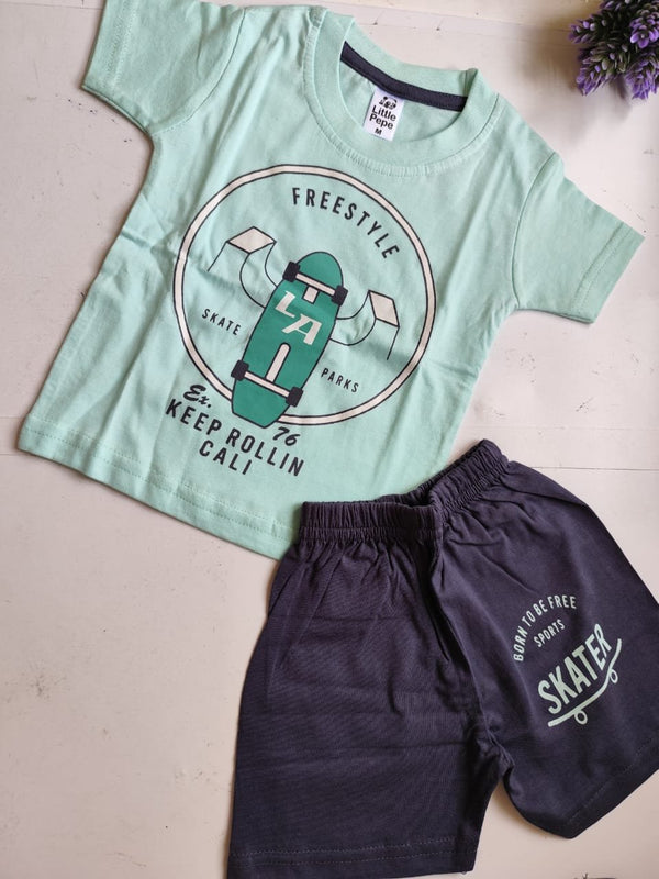 FreeStyle Print Top & Bottom Set - Green