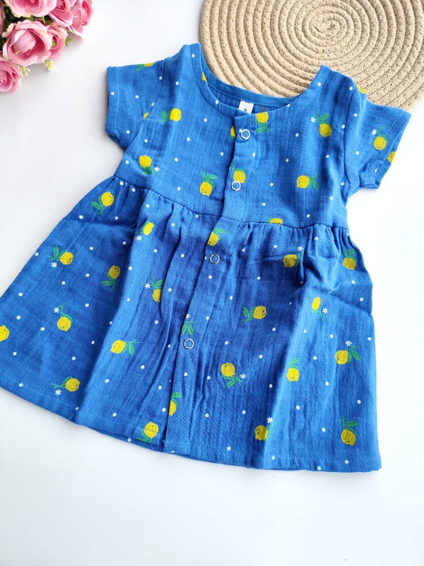 Muslin Frock - Blue Lemon