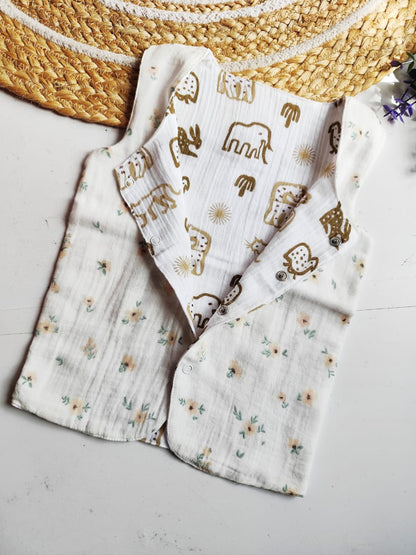 Reversible Muslin Jabla (Open to Check Print Variations) image 9