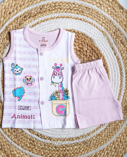 Unisex T Shirt with Trouser Set - Giraffe Print image 1