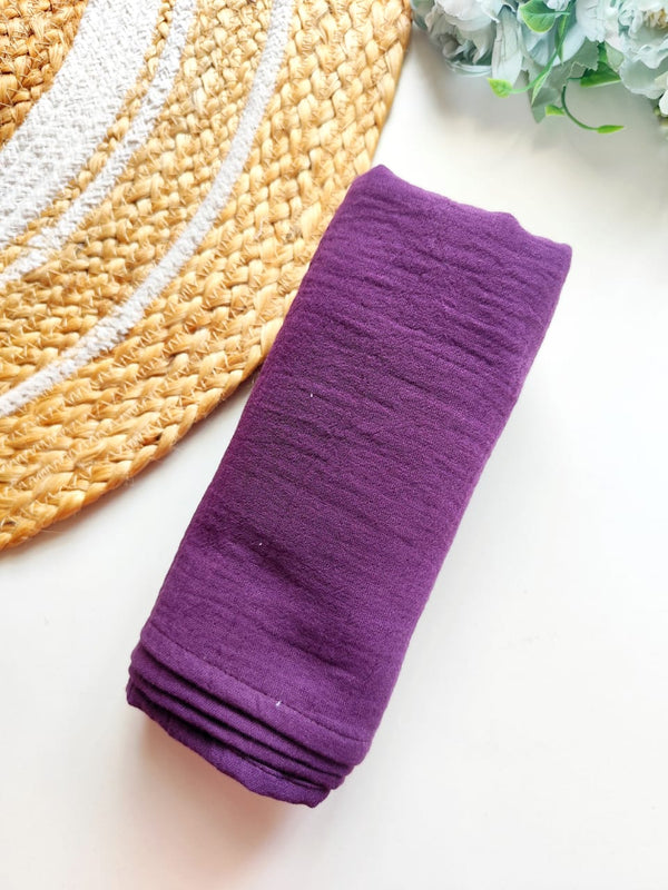 Muslin Bath Towels - Purple
