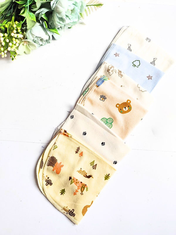 Pack of 6 Hosiery Cotton Napkins (Random Designs)