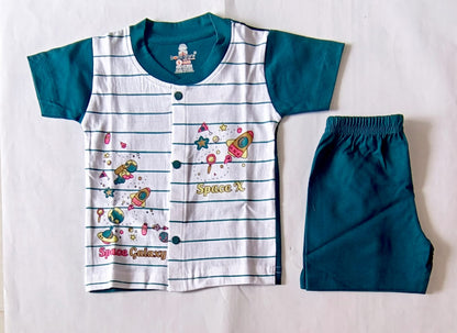 T Shirt with Trousers Set - Stripes Print image 4