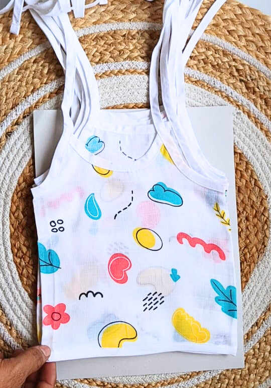 Muslin Knot Jablas (0 - 3 Months) - Bean Print image