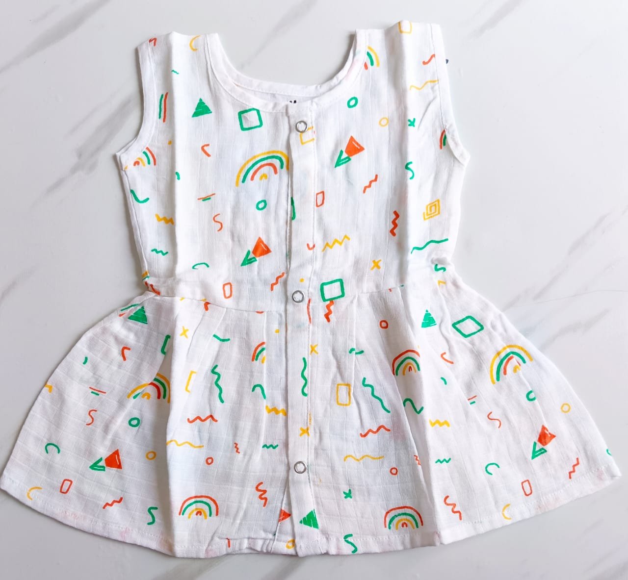 Muslin Hip Cut Frocks image 14