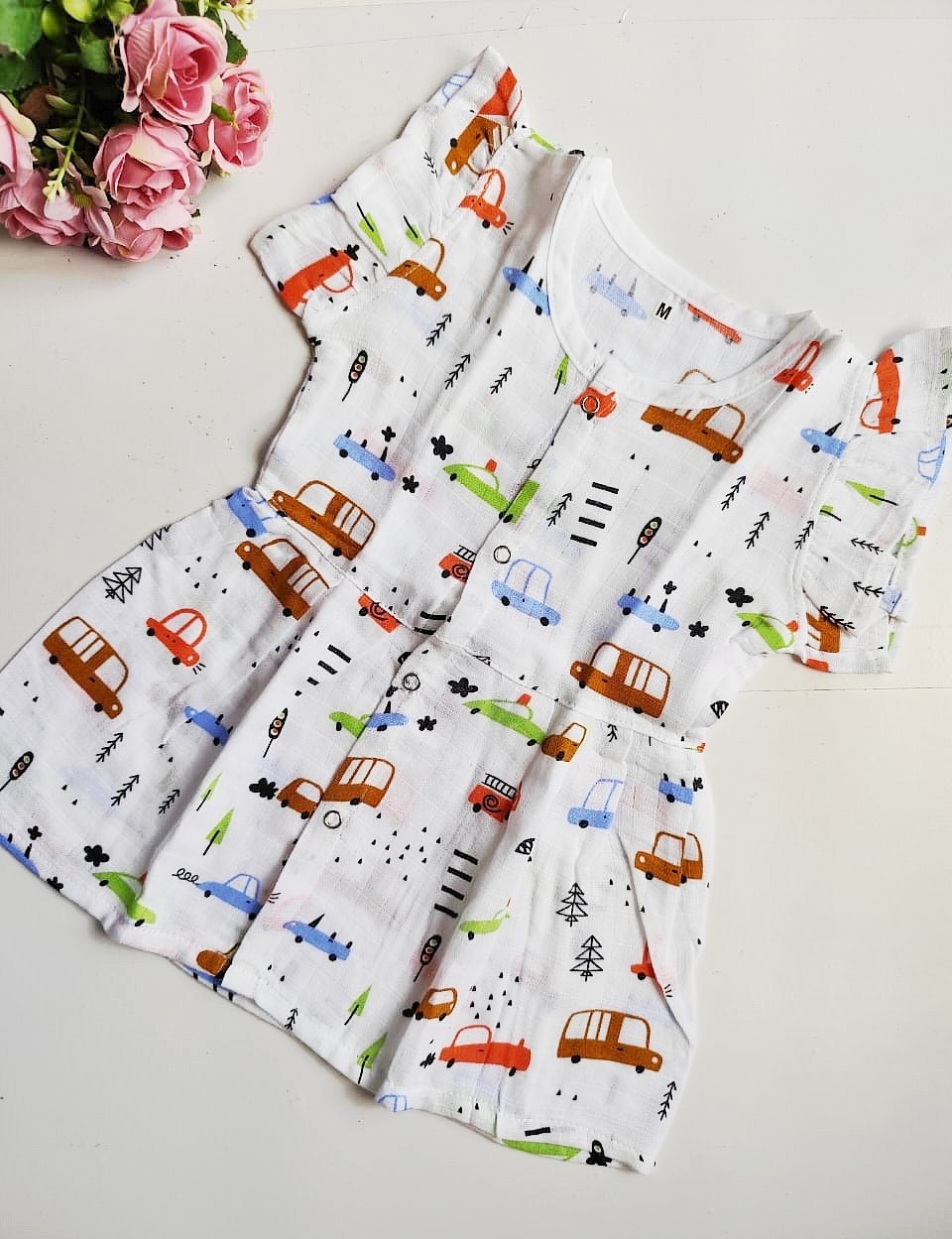 Muslin Frill Hand Frocks (0 - 6 Months) image 1