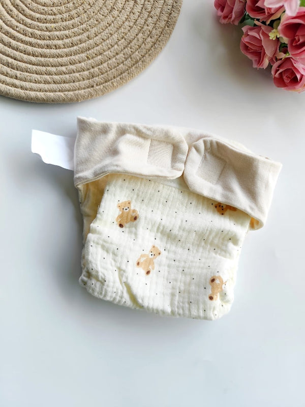Crinkled Muslin Padded Nappy