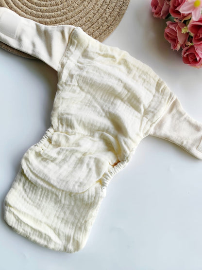 Crinkled Muslin Padded Nappy