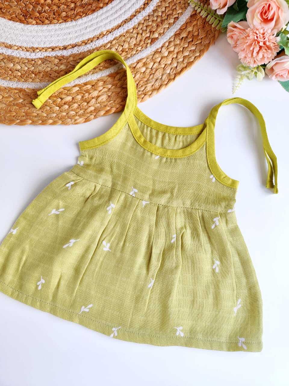 Colored Muslin Knot Frocks