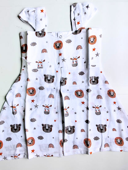 Muslin Strap Frocks image 9