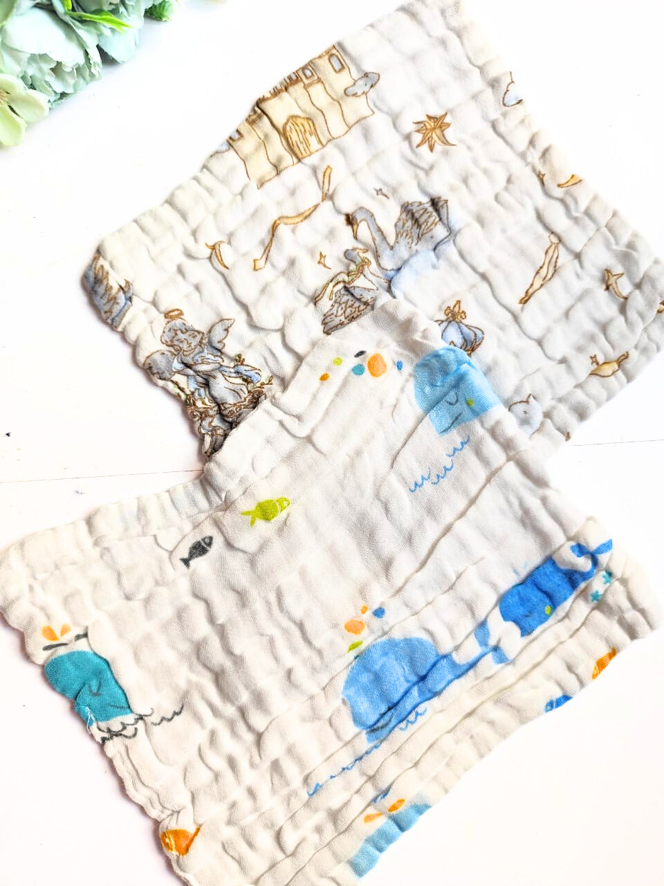 Crinkled Muslin Wipes - Random Designs image 3