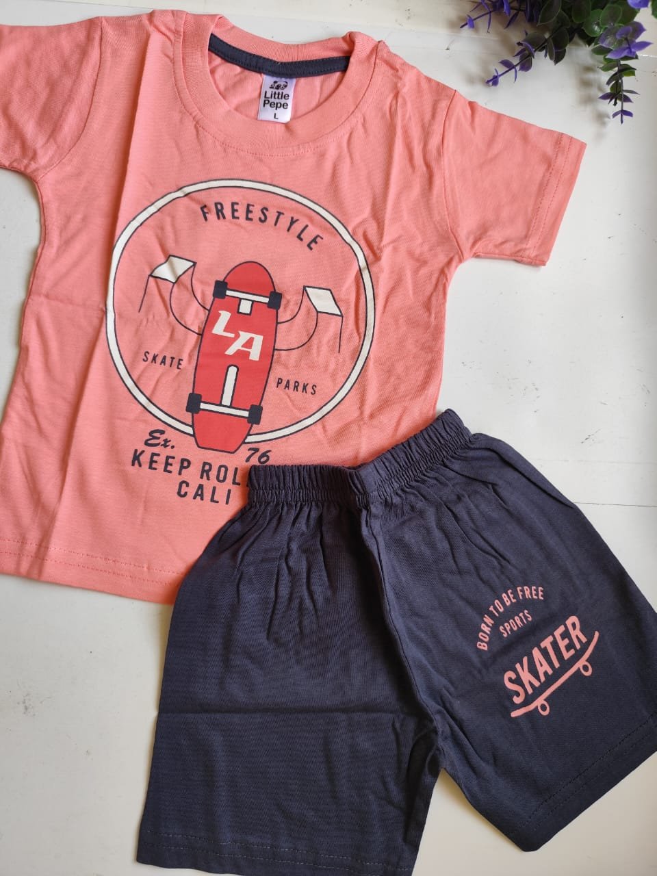 FreeStyle Print Top &amp; Bottom Set - Pink image 0