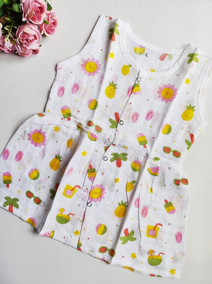 Muslin Hip Cut Frocks image 1