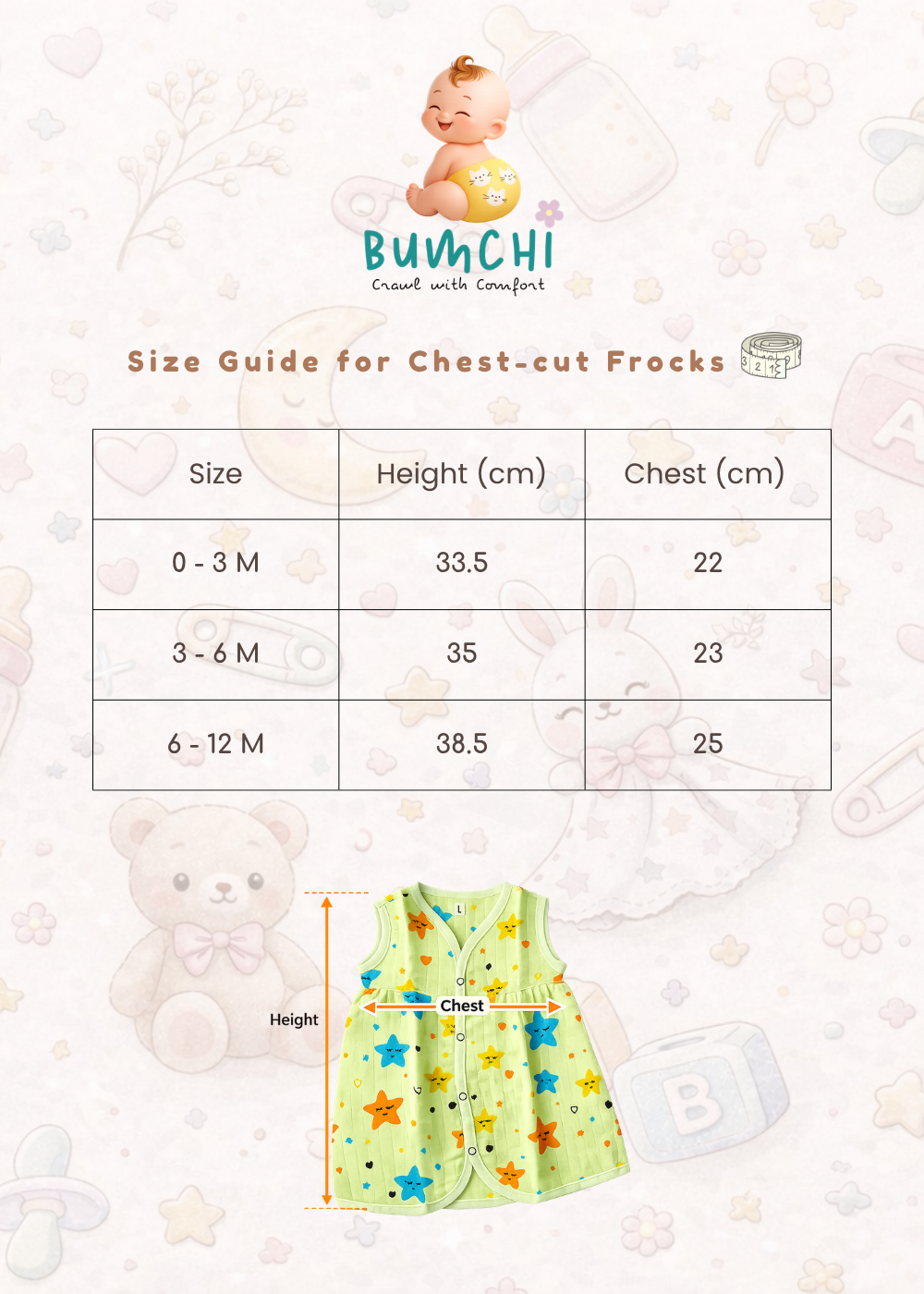 Muslin Colored Chest Cut Frock - Blue Vehicles