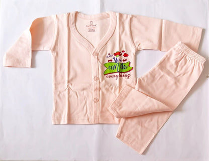 Unisex Cotton Night Suit - You Can Do Anything Print image 2