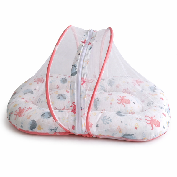 Organic Cotton Sleeping Net Bed - Octopus Print