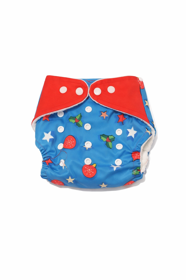 Blue Reusable Cloth Diaper (0 M - 3 Yrs)