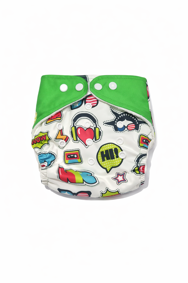 Heart Reusable Cloth Diaper (0 M - 3 Yrs)