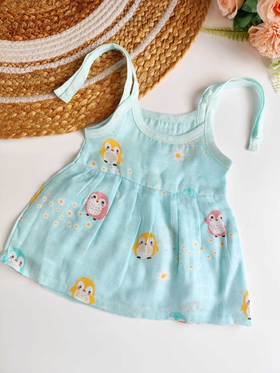 Colored Muslin Knot Frocks
