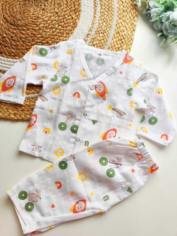 Muslin Night Suits - Space Fox