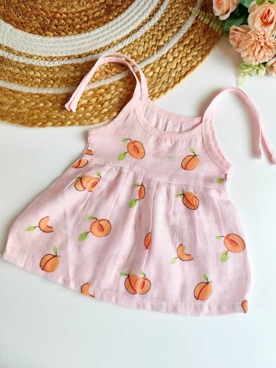 Colored Muslin Knot Frocks