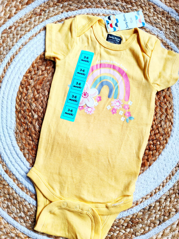 Onesies - Yellow Rainbow