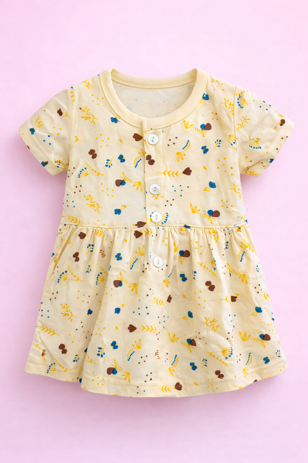 Cotton Frock with Bloomers Set