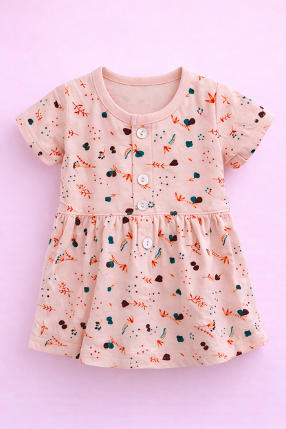 Cotton Frock with Bloomers Set