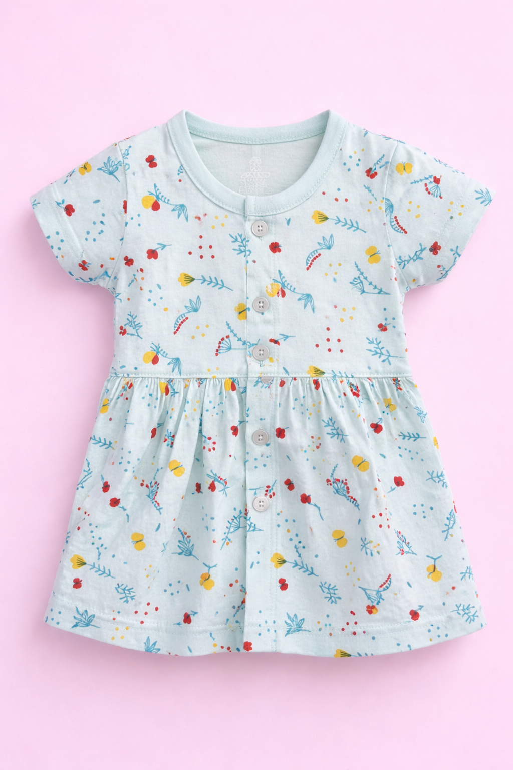 Cotton Frock with Bloomers Set