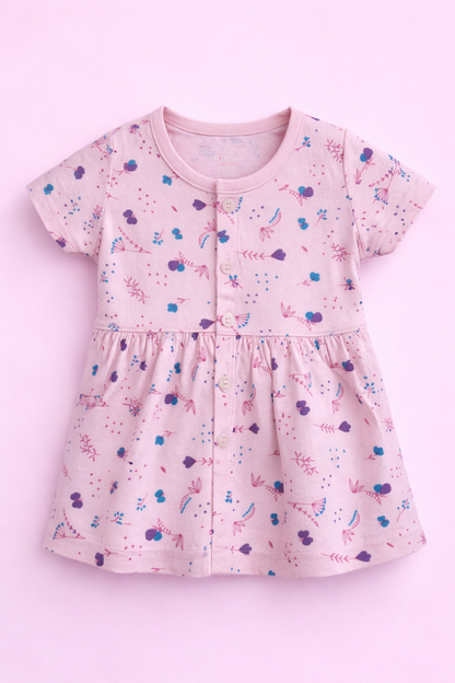 Cotton Frock with Bloomers Set