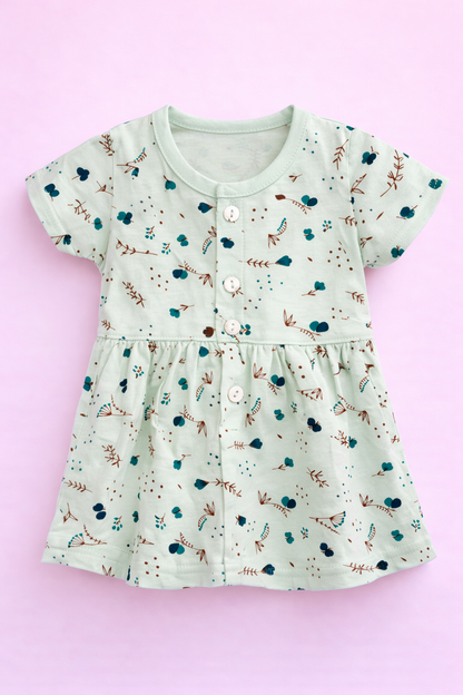 Cotton Frock with Bloomers Set