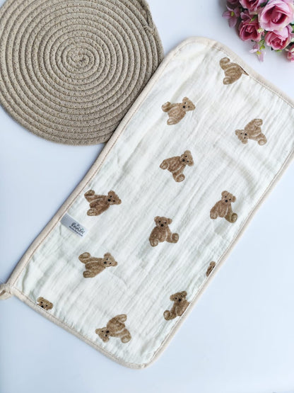 Muslin 4 Layered Burp Cloth (Random Print)