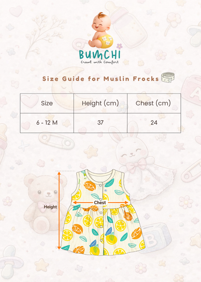 Muslin Frock - Pink Bunny