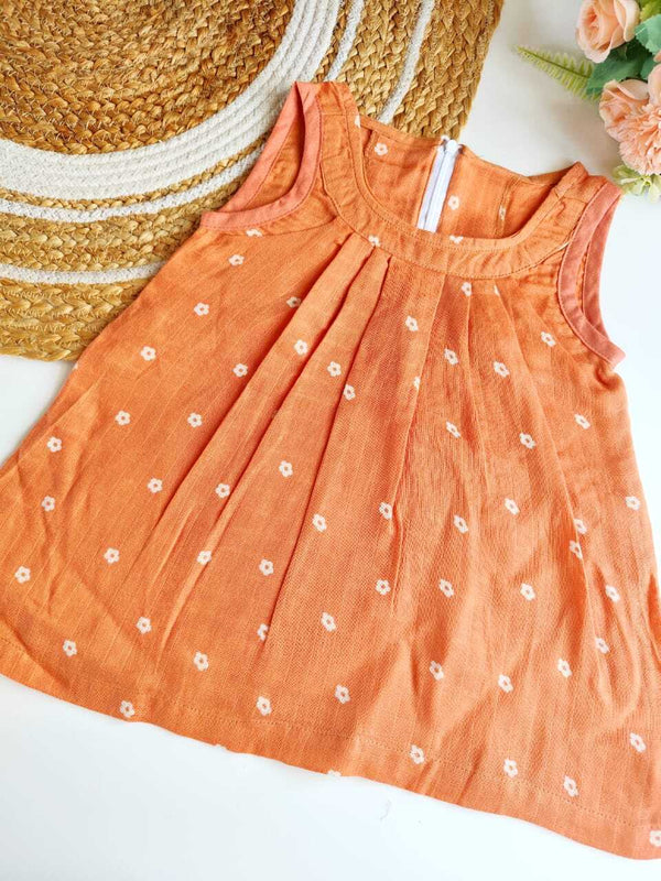 Colored Muslin Zip Frocks