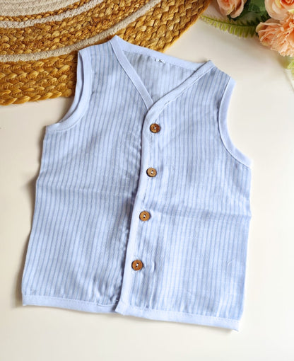 Muslin Striped Jablas - Blue