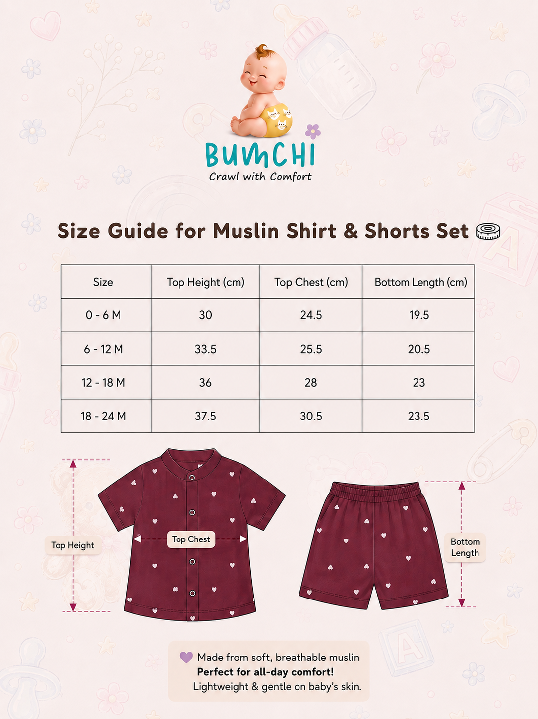 Muslin Mandarin Co ords- Bunny & Rainbow