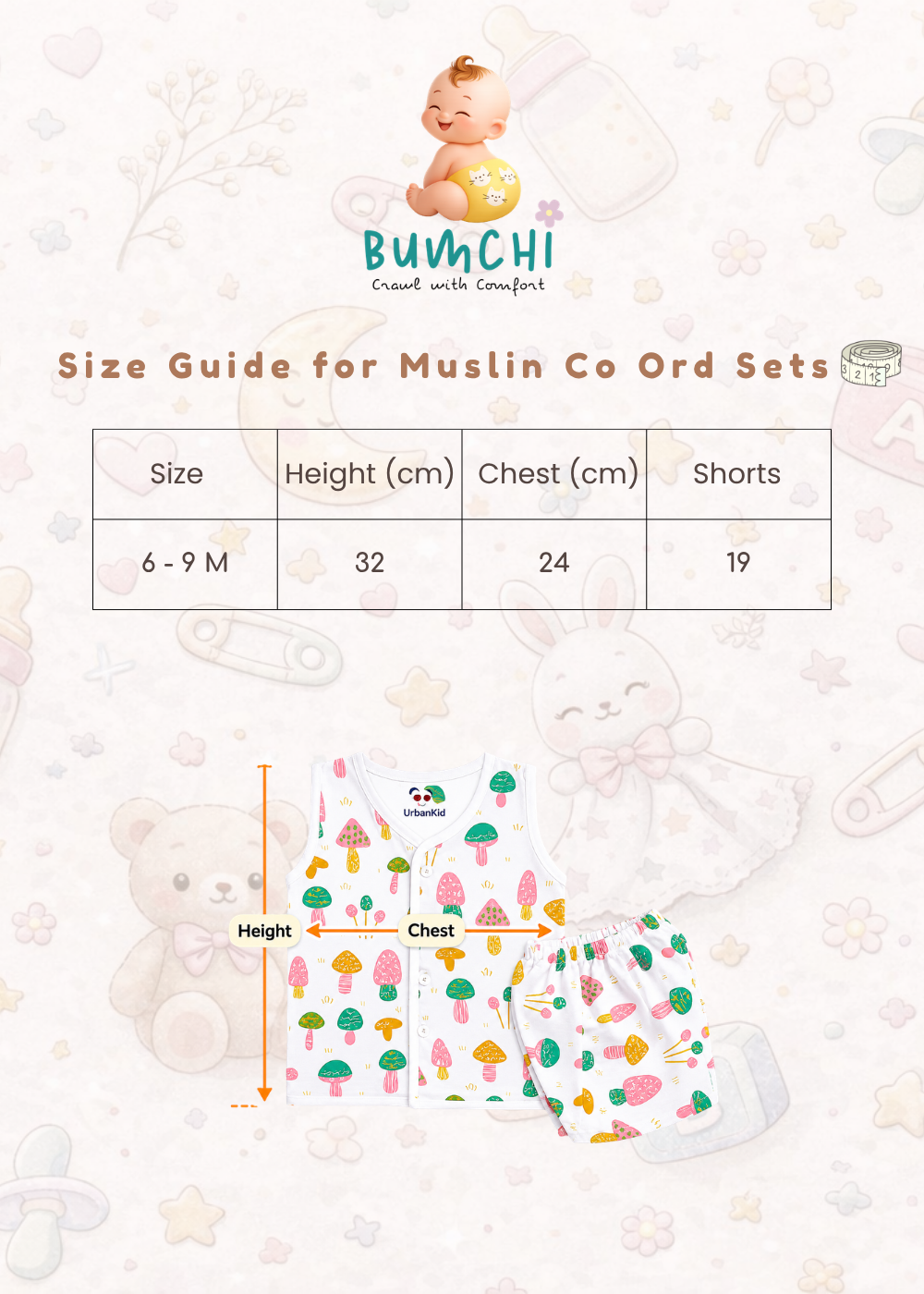 Muslin Co Ord Sets (6 - 9 M)