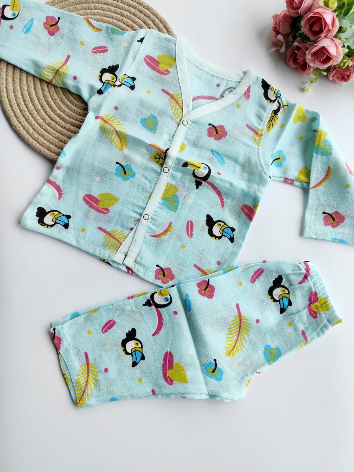 Colored Night Suit - Toucan
