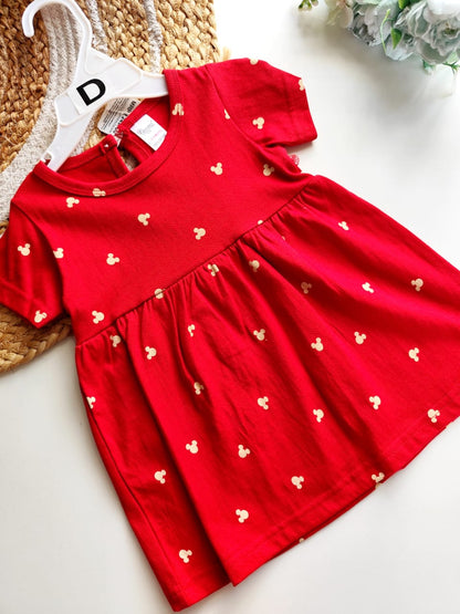 Red Mickey Mouse Frock