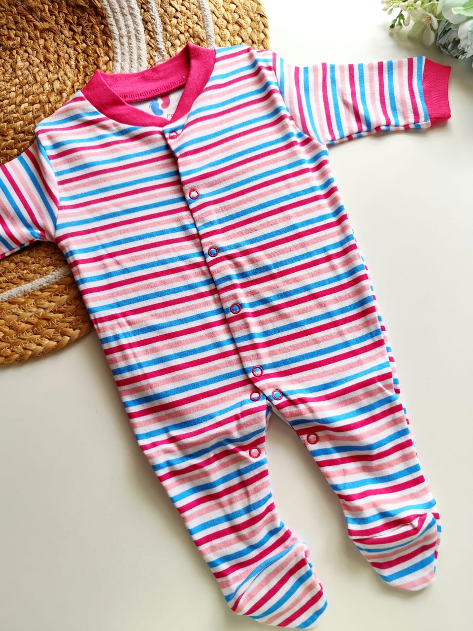 Jumpsuit - Pink and Blue Stripes