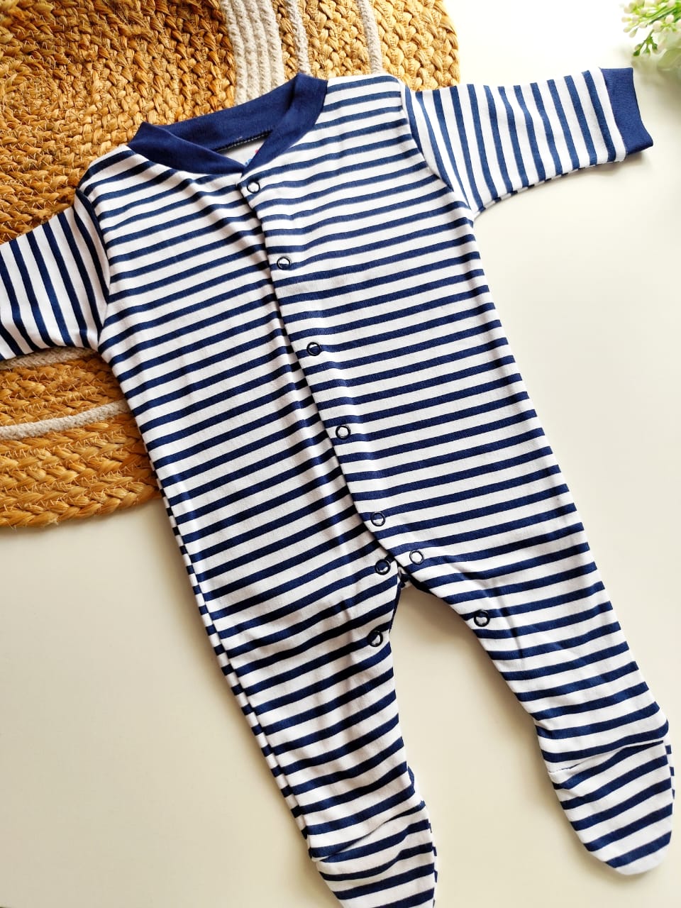 Jumpsuit - Navy Stripe