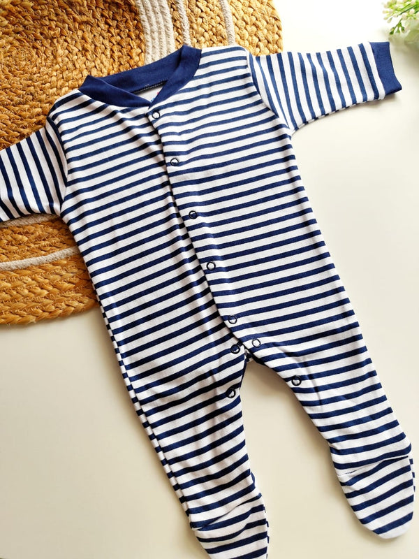 Jumpsuit - Navy Stripe