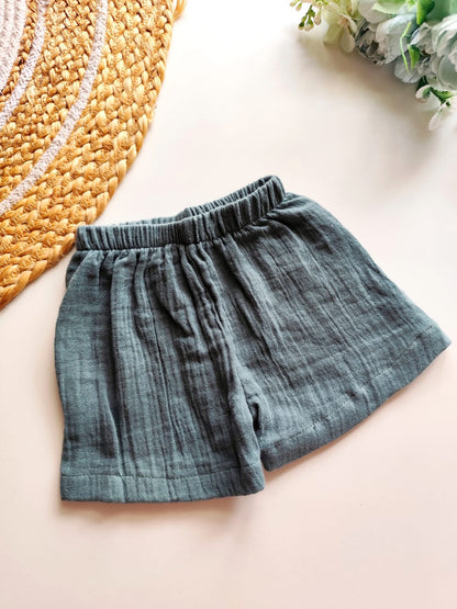 Muslin Trousers - Solid Green