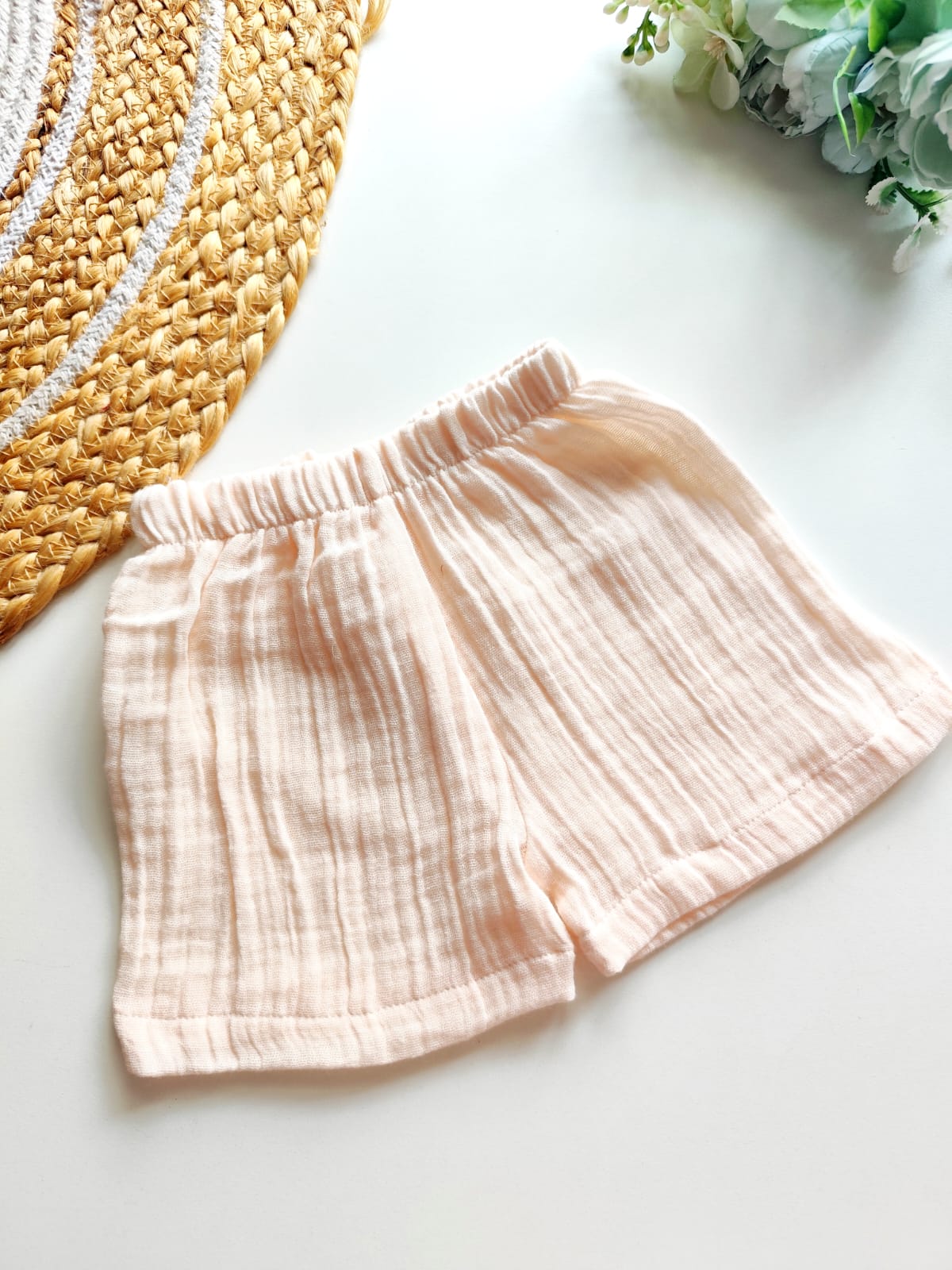 Muslin Trousers - Pale Peach