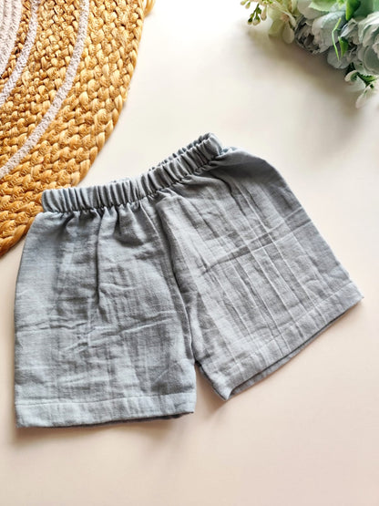 Muslin Trousers - Blue Grey