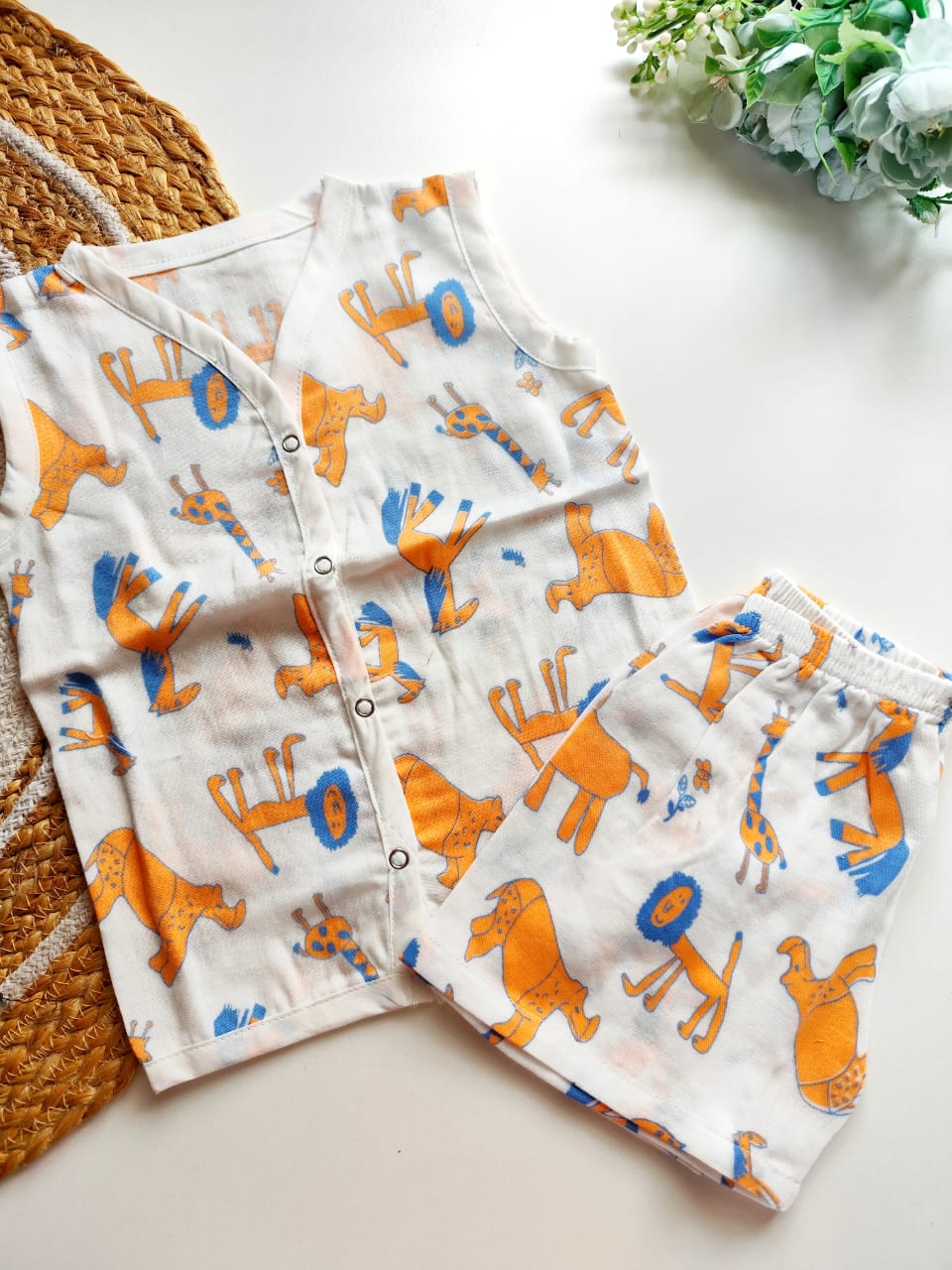 Muslin Co Ord - Jungle Animals